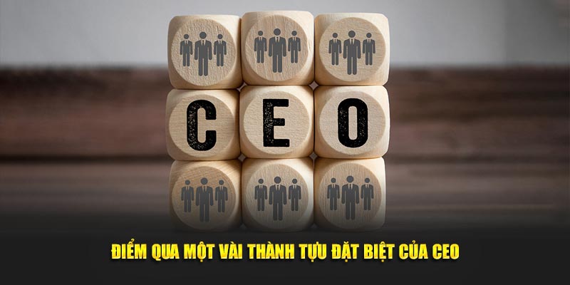 Điểm qua một vài thành tựu đặt biệt của CEO